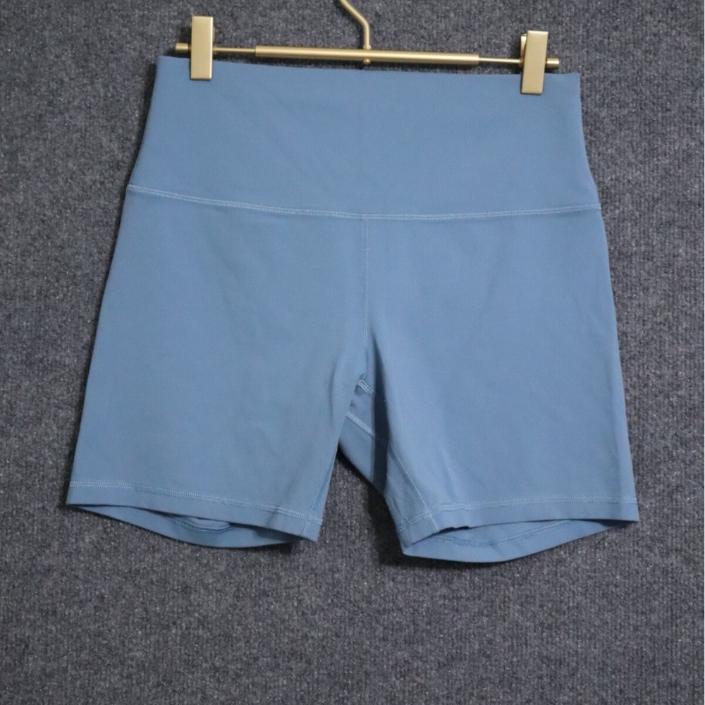 Women's Blue High-Waisted Shorts